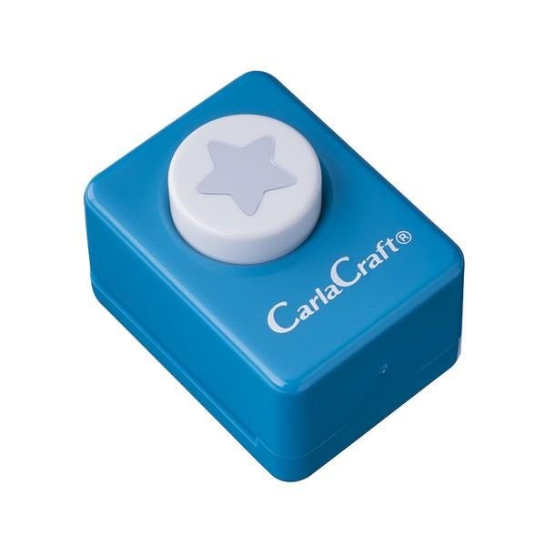 A blue plastic tool with a star-shaped button on top, labeled "CarlCraft®".