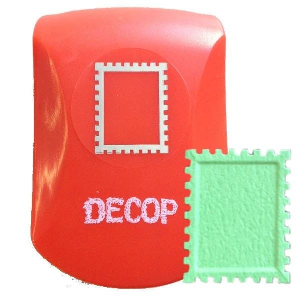 a red object with the word "DECOP" written on it, along with a green object next to it.