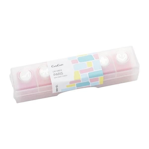 a clear plastic container with a label that reads "CarlosCraft Paris Mini Mini".