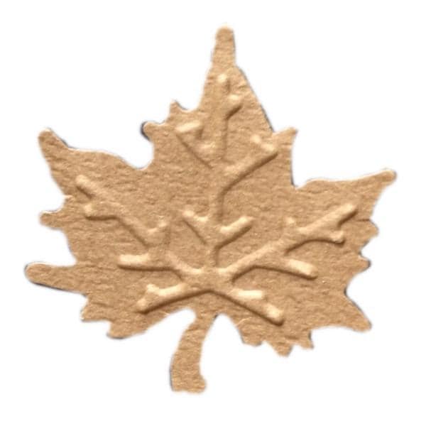 A brown leaf-shaped object with intricate patterns and textures.