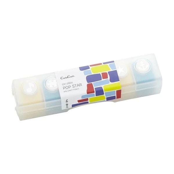 A clear plastic container with a colorful label that reads "Pop Star Mini Craft Kit".