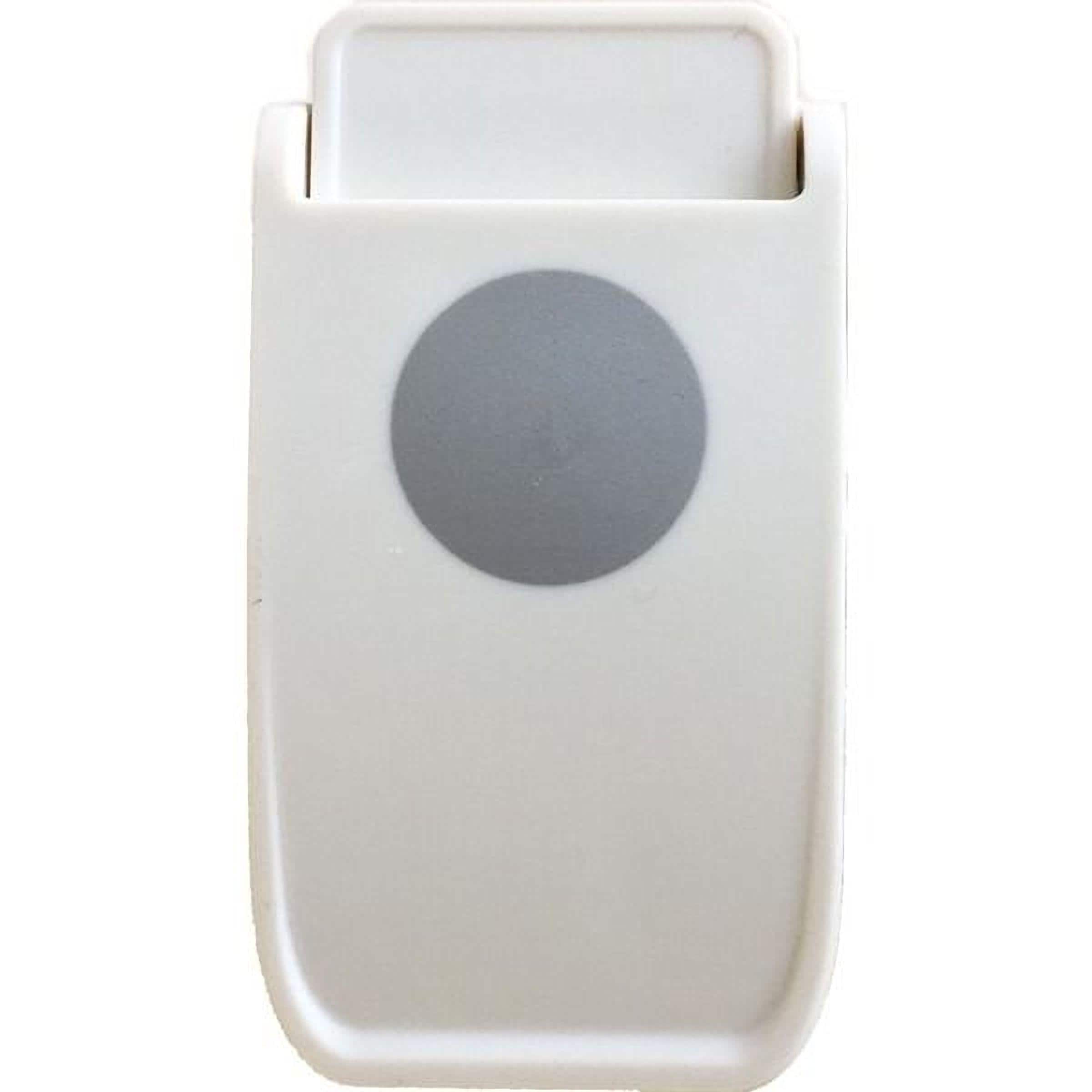 a white object with a circular design on it.