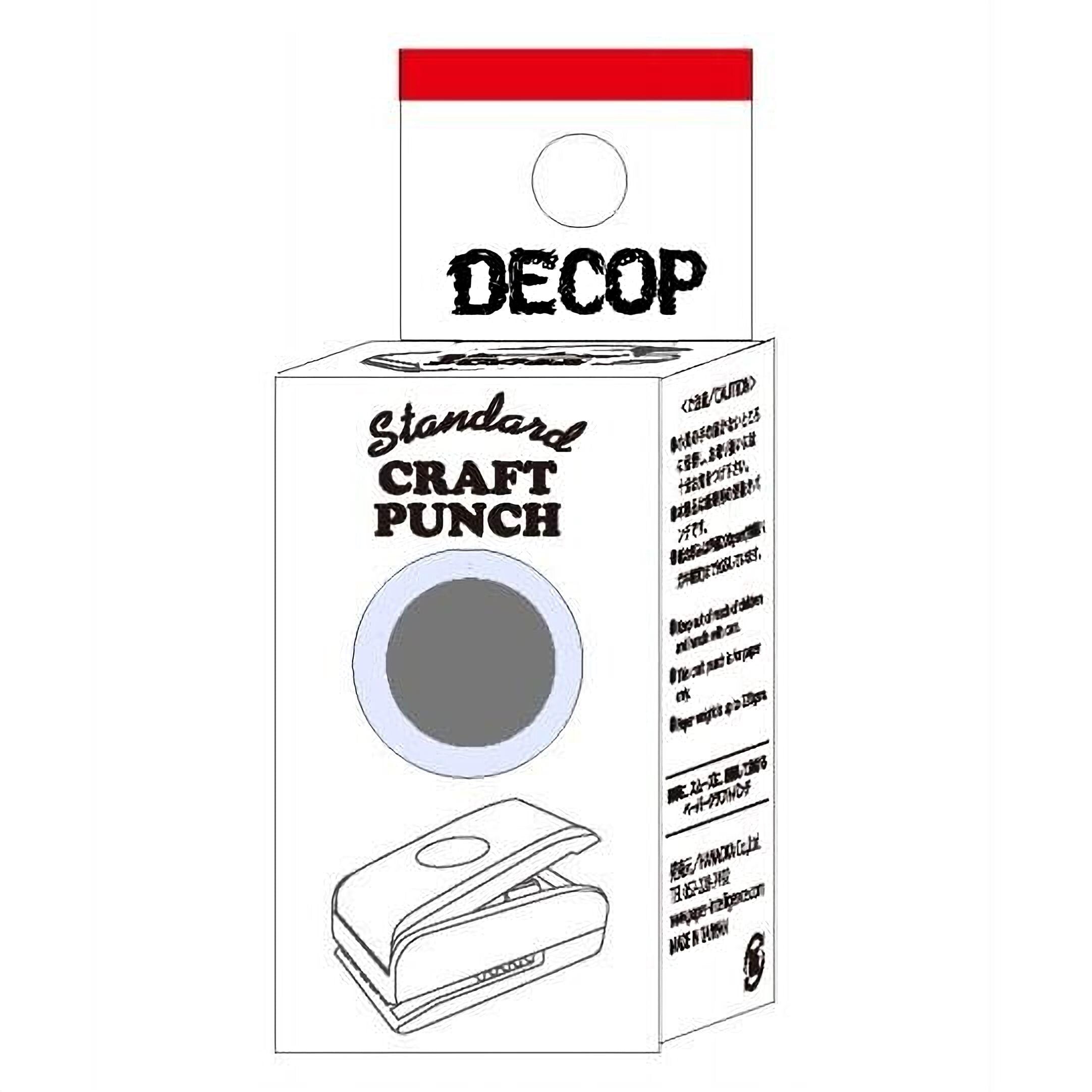 The image is a product packaging for a standard craft punch.