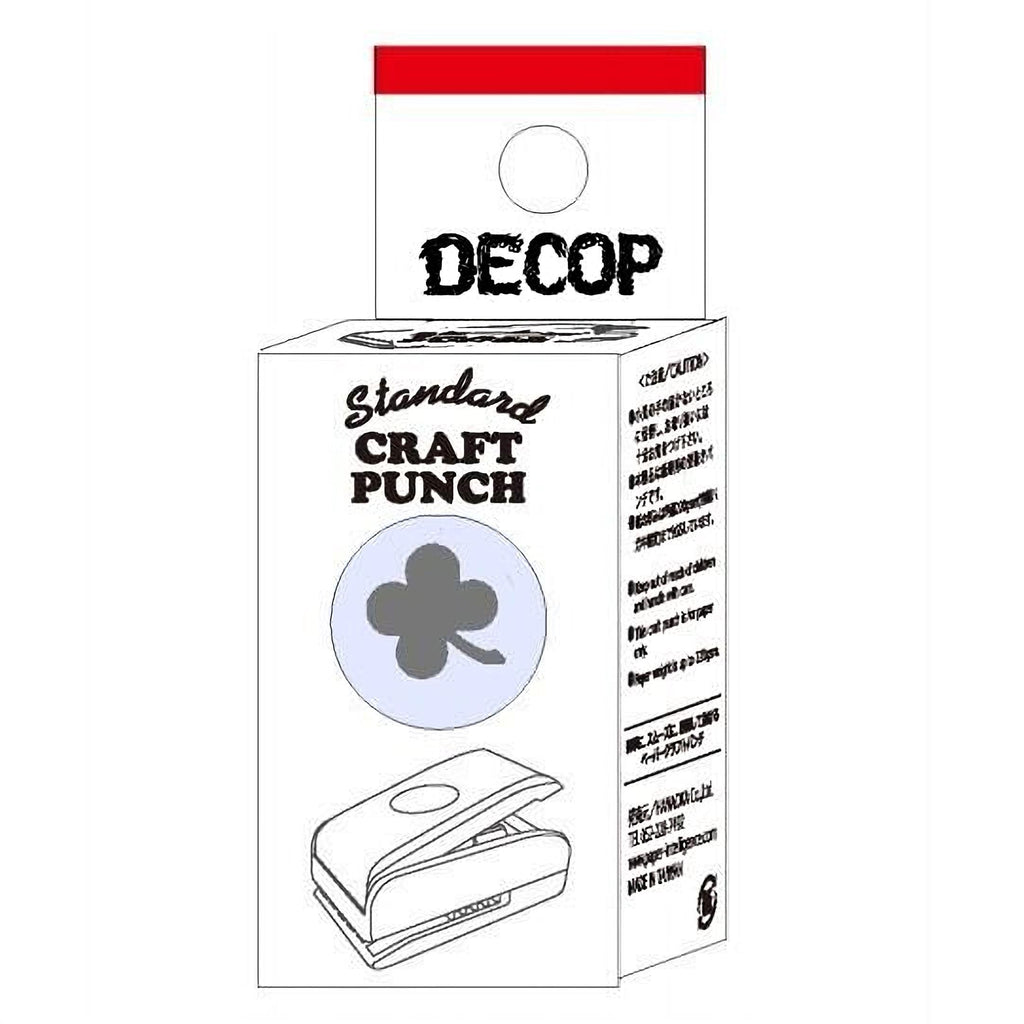 A box containing a standard craft punch, with the word "DECOP" printed on it.