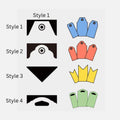 four different styles of tags or labels, each with a unique design and color. The styles are labeled as Style 1, Style 2, Style 3, and Style 4.