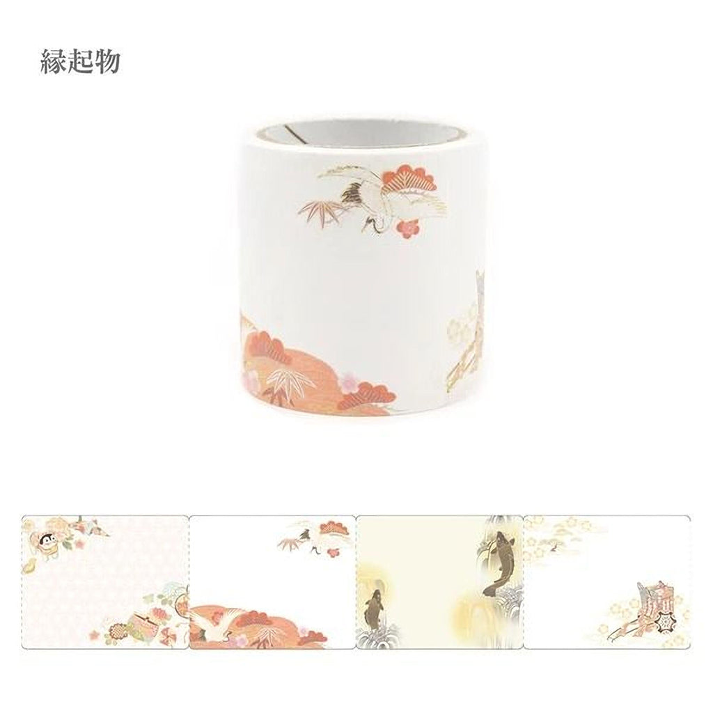 A white cylindrical object with a floral design on it, placed against a white background.