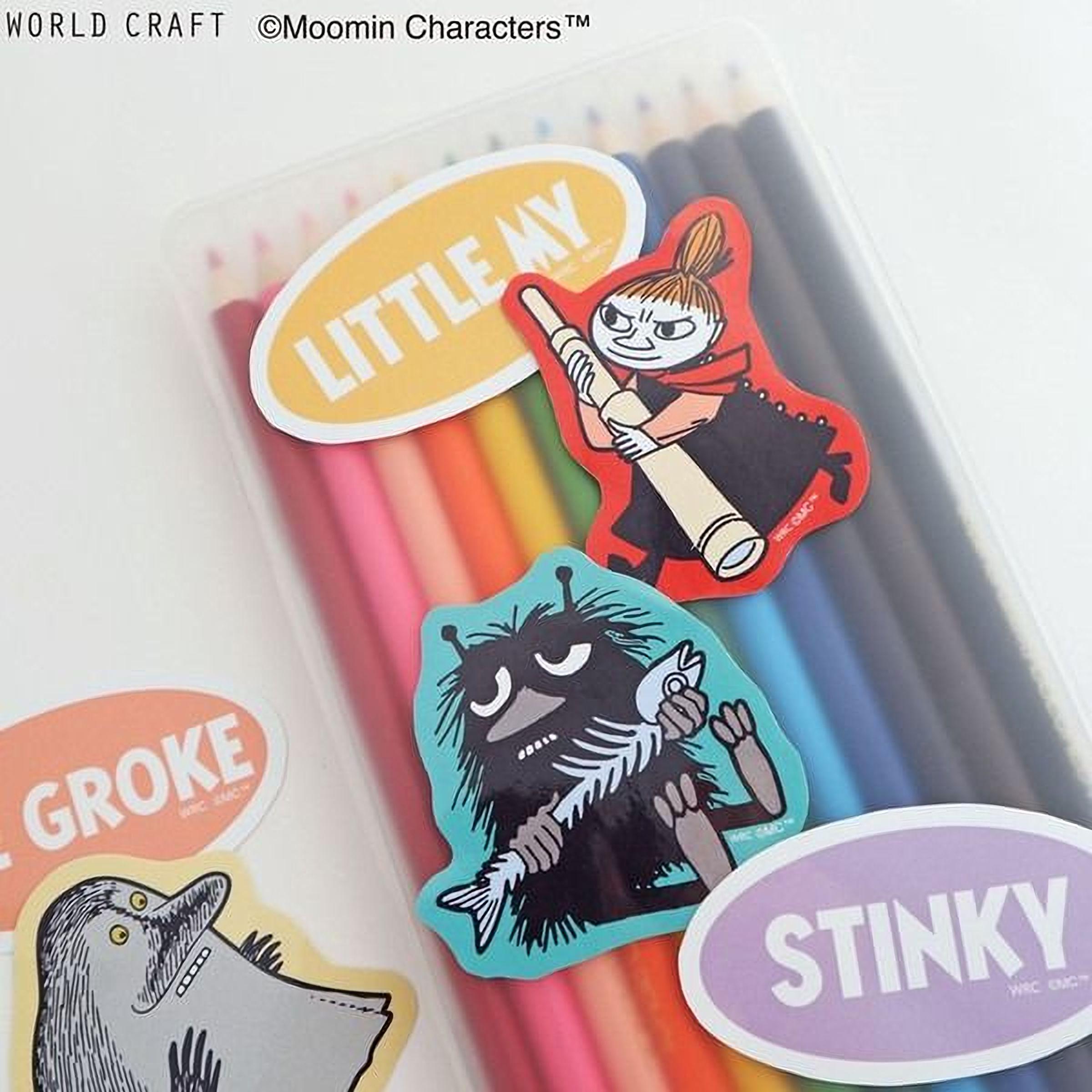 a collection of colorful stickers featuring cartoon characters, including a fish, a girl, and a monster.