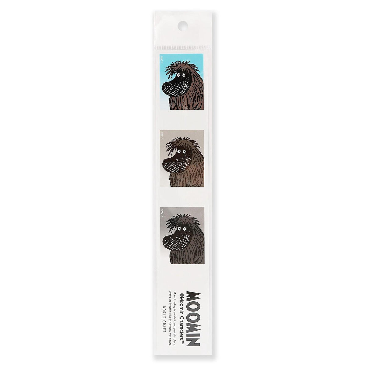 The image is a white sticker with a cartoon character on it.