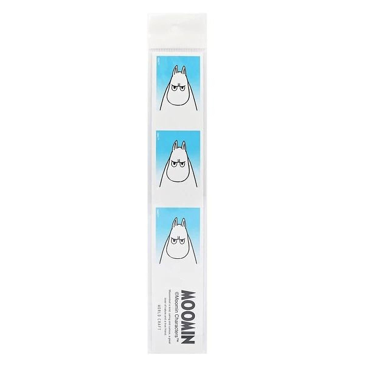 The image is a vertical strip of three images, each depicting a cartoon character with a blue background.