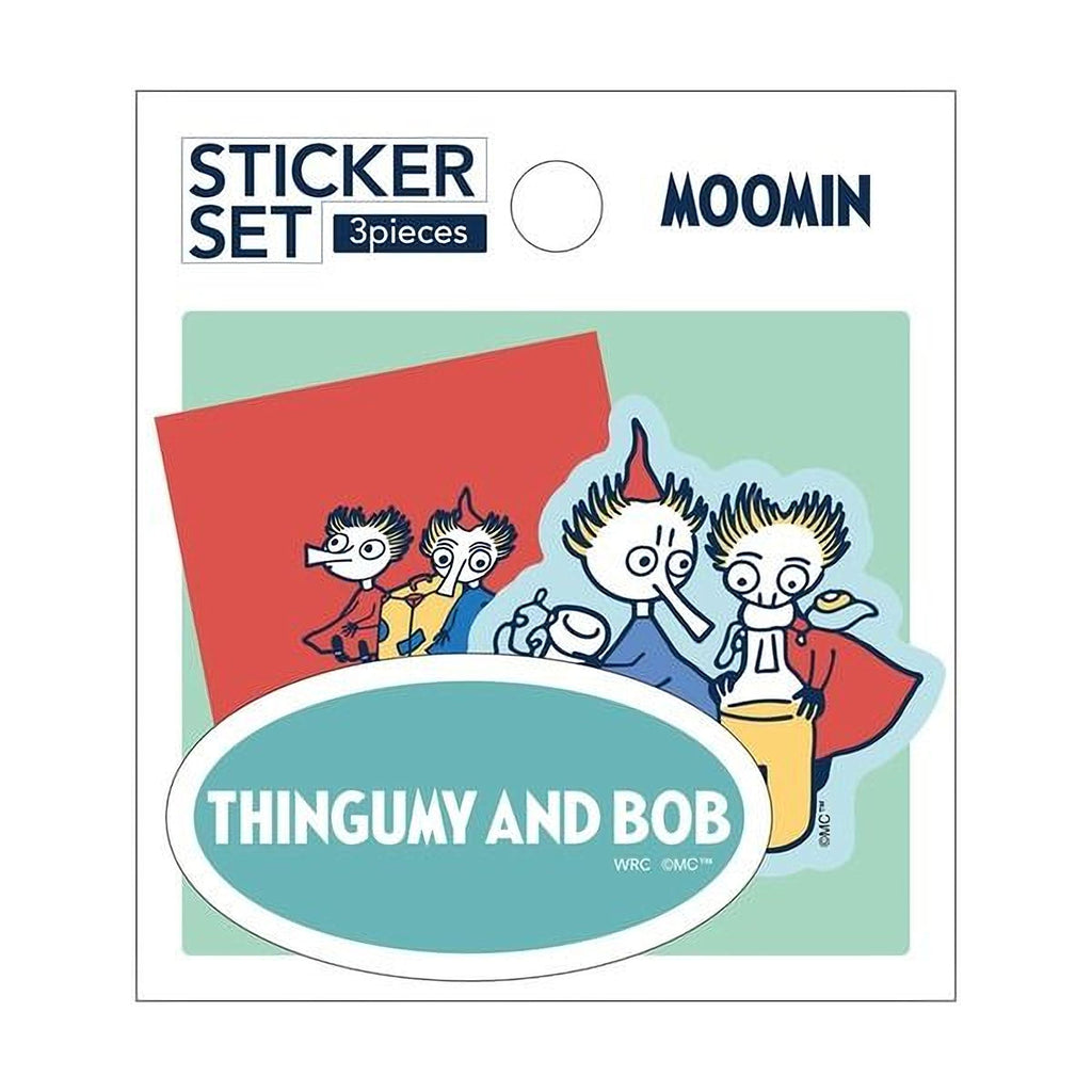 The image is a sticker set featuring cartoon characters, including Thingumy and Bob, with a focus on the main characters.