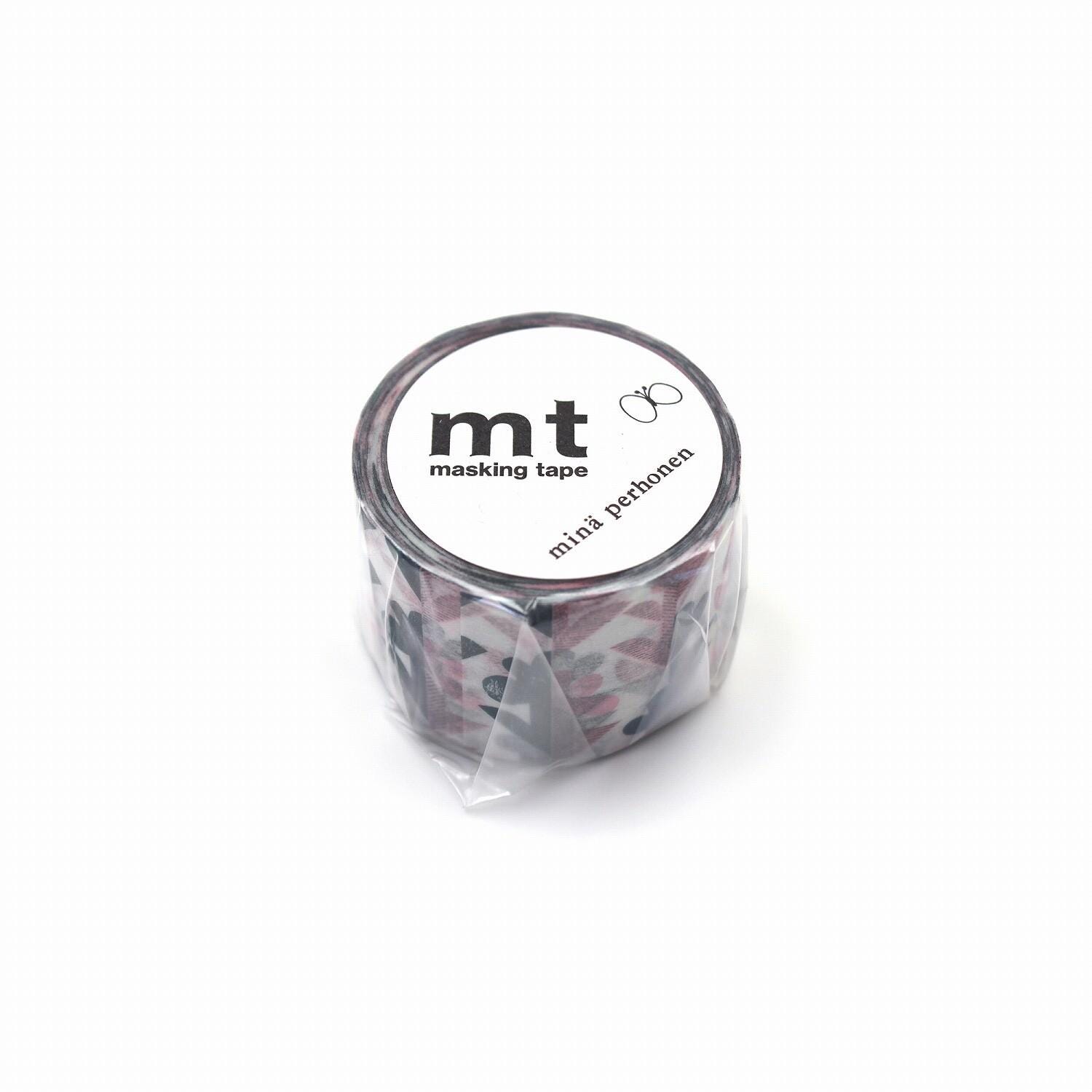A roll of masking tape with a label that reads "mt masking tape mint perchhonen"
