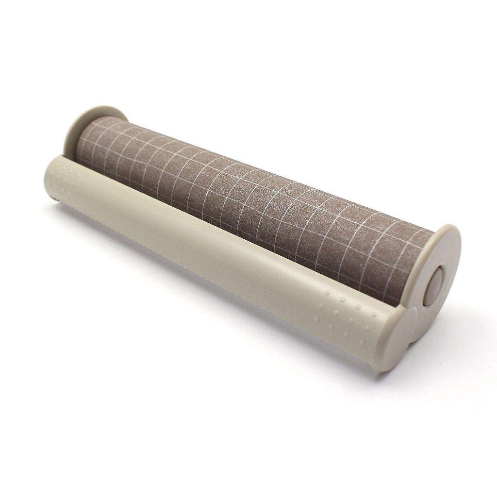 A roll of paper towels or a similar absorbent material is shown in the image.