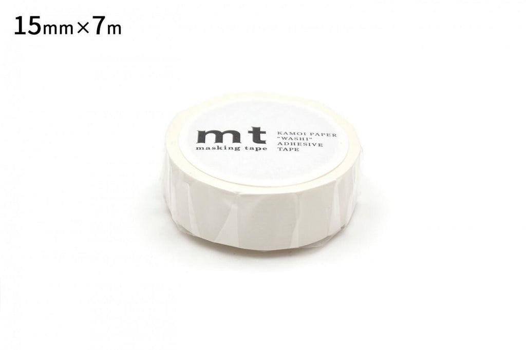 A roll of masking tape with a label that reads "KAMOI PAPER MASKING TAPE" and "15mm x 7m".