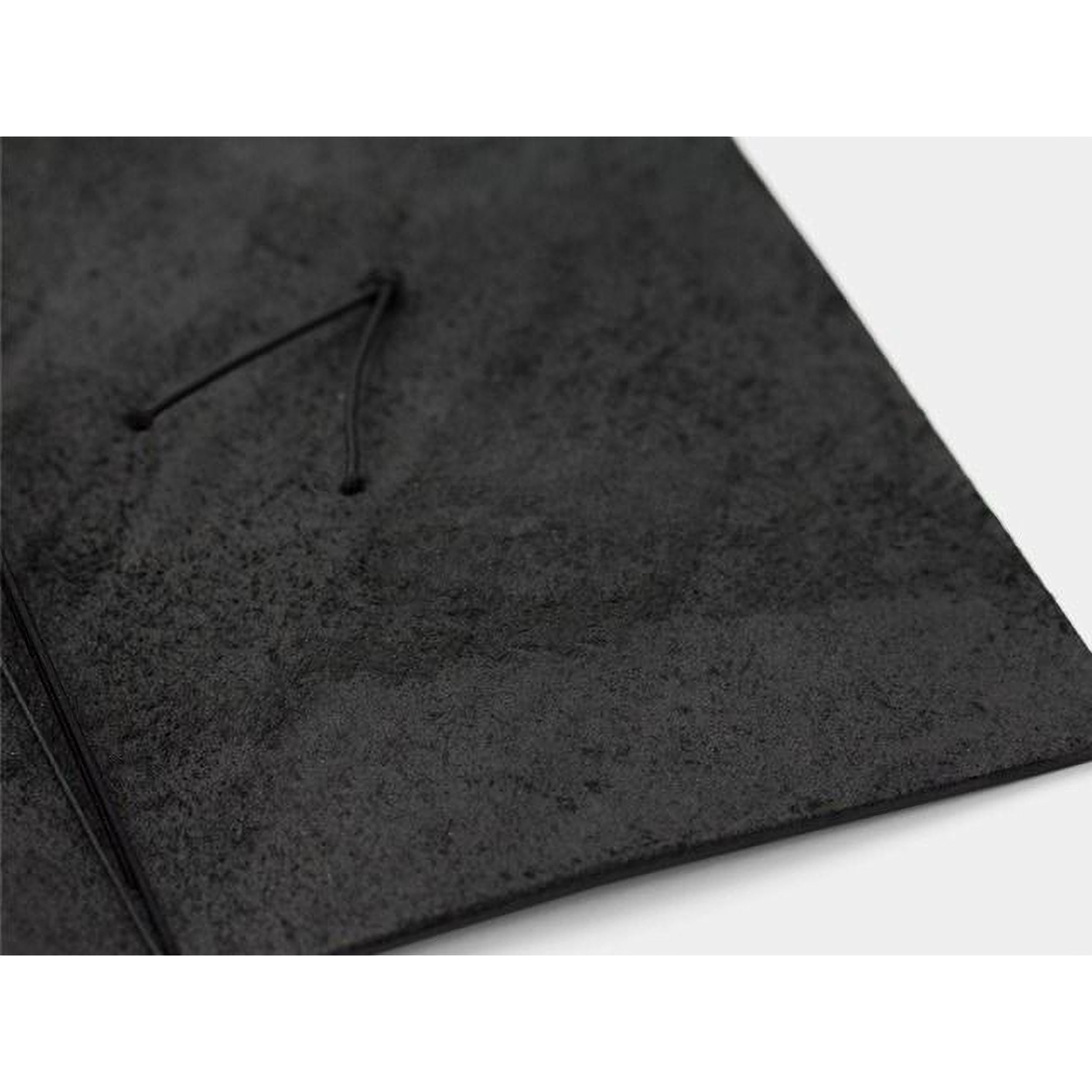 A close-up view of a black, textured surface, possibly a piece of fabric or paper.