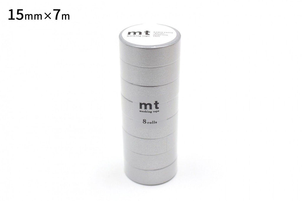 A cylindrical container with a label that reads "mt making pad" and "8 rolls".