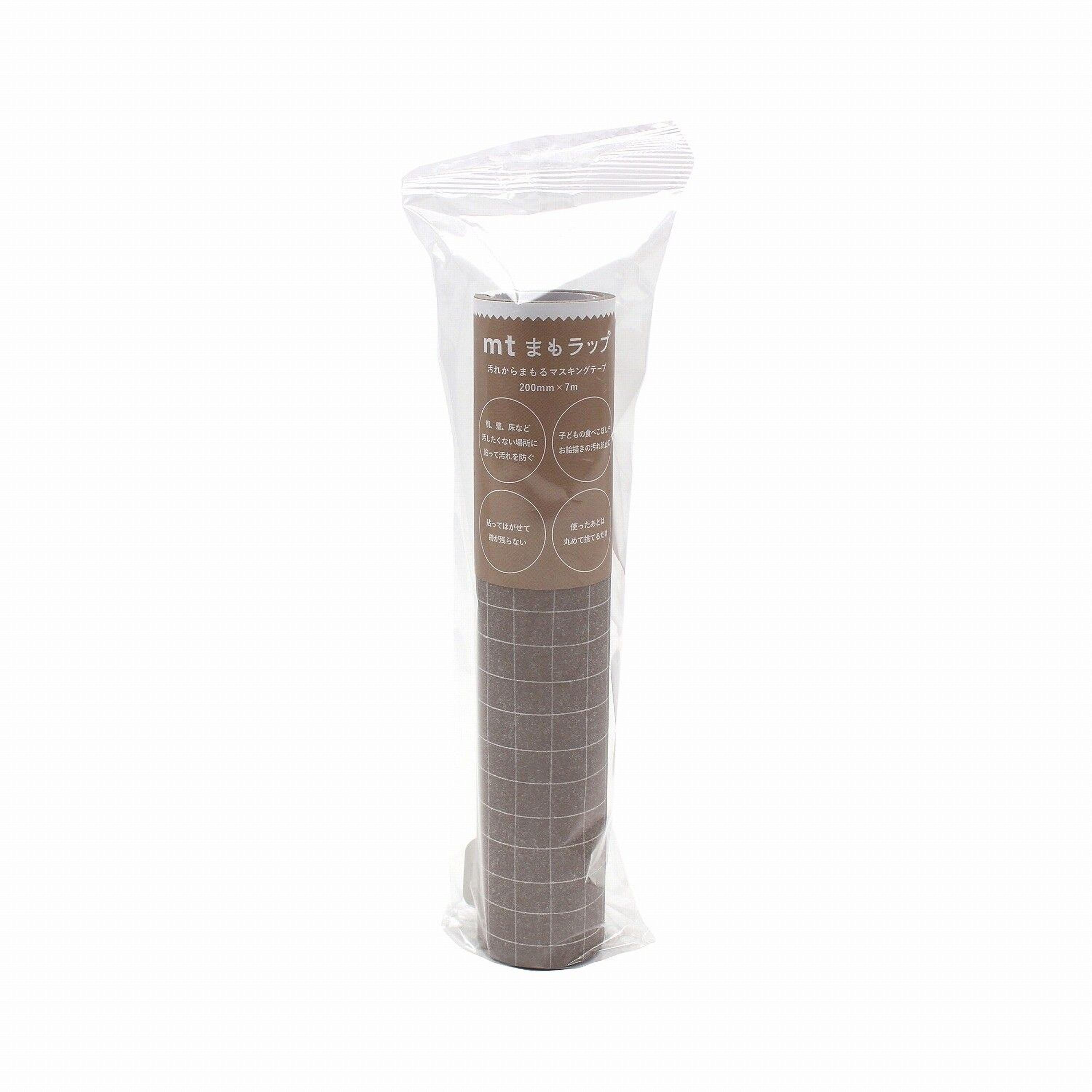 A roll of paper towels or a similar product, wrapped in a clear plastic bag.