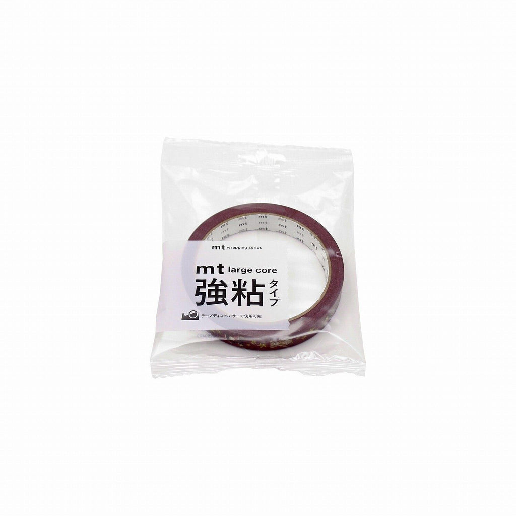 A package of red tape with Japanese text on it.