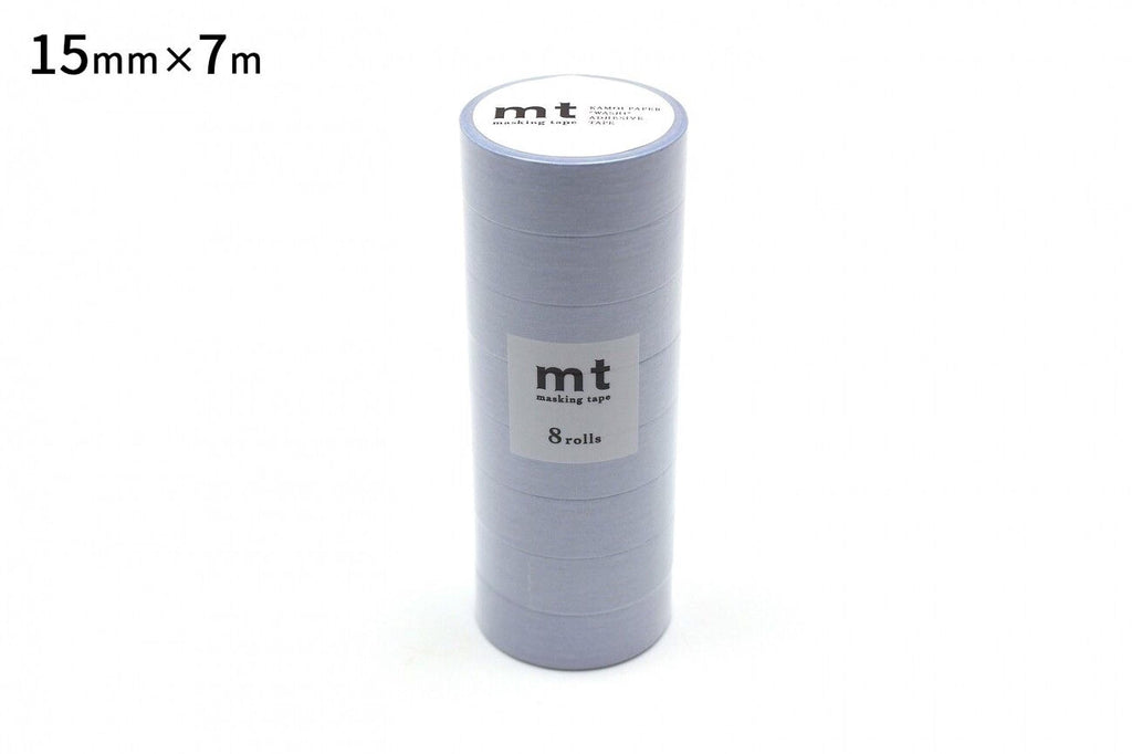 A cylindrical container with a label that reads "mt masking tape" and "8 rolls".