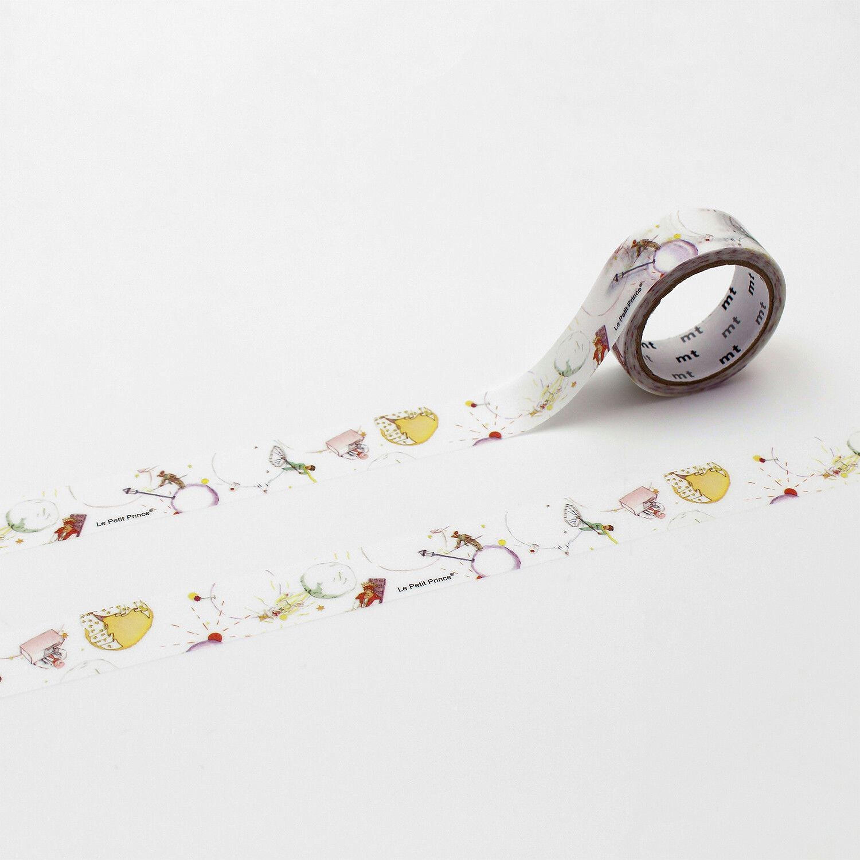 A roll of patterned tape with a repeating design of various insects and other small creatures on it.