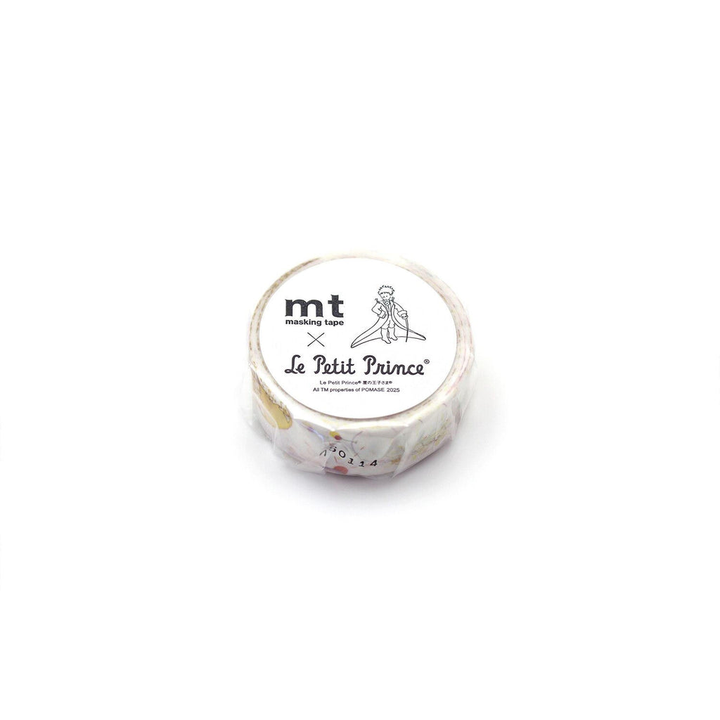A roll of masking tape with a label that reads "Le Petit Prince" and "MT masking tape".