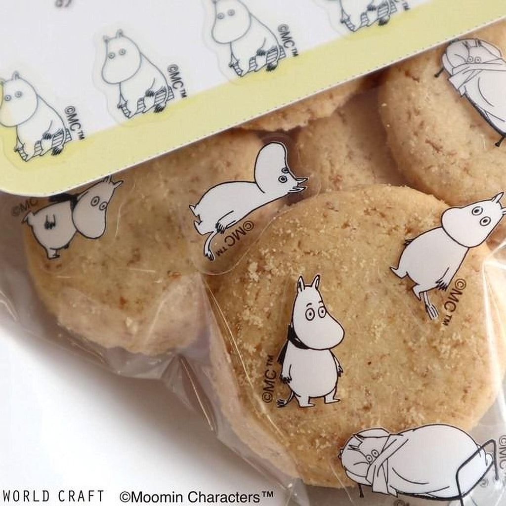 a package of cookies with a cartoon character sticker on it.