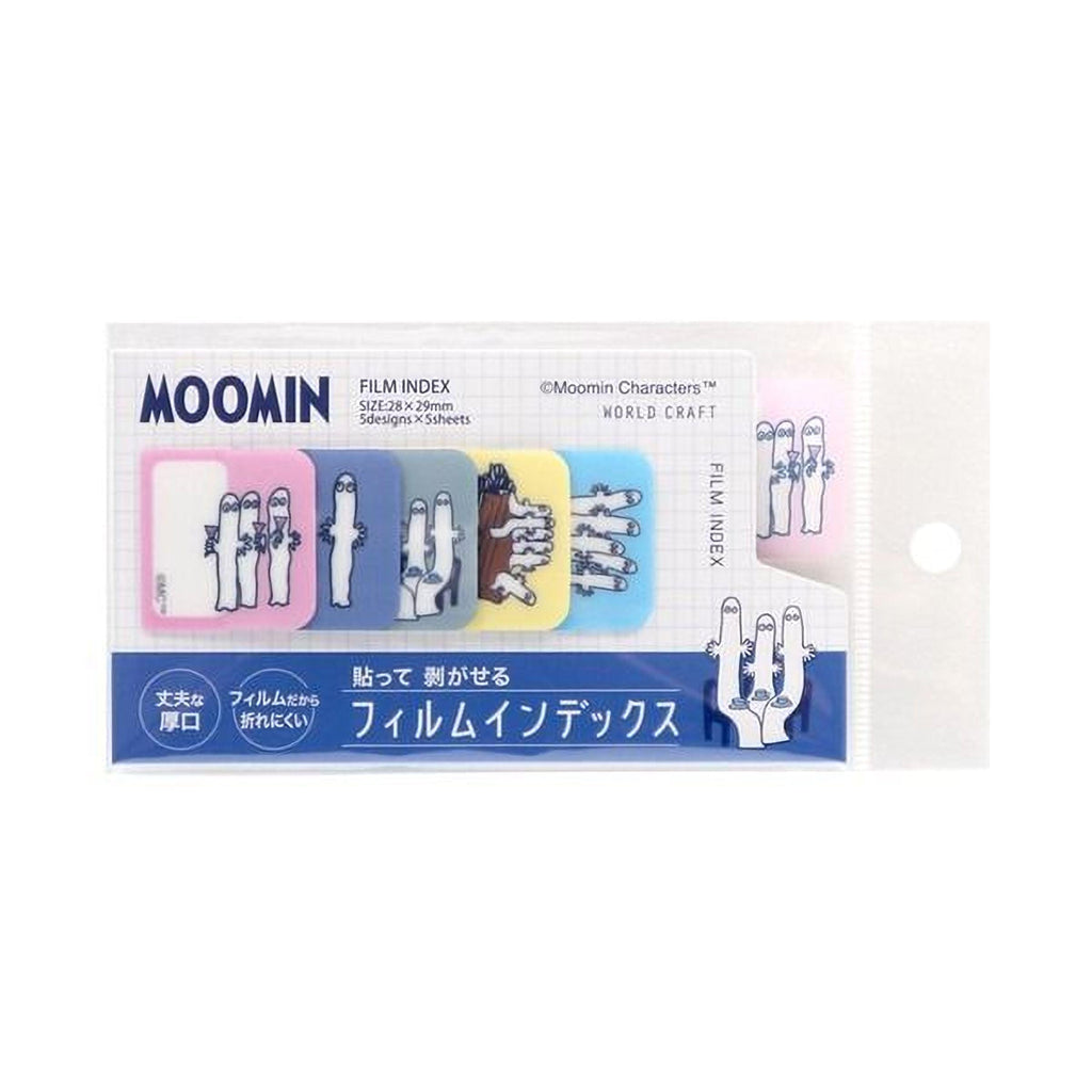 The image is a package containing a film index with colorful stickers featuring cartoon-style characters.