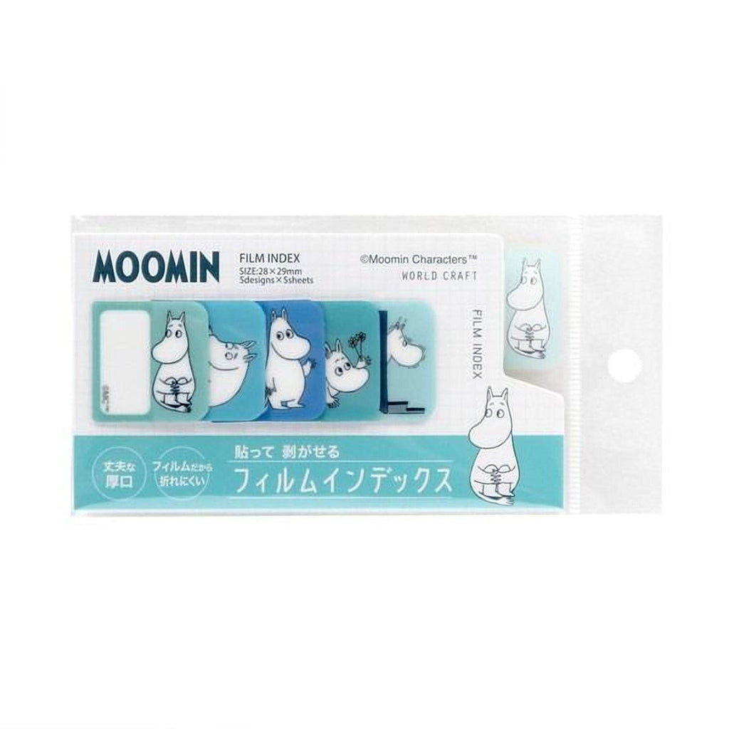 The image is a package containing a film index with a collection of film index cards featuring the character Moomin.