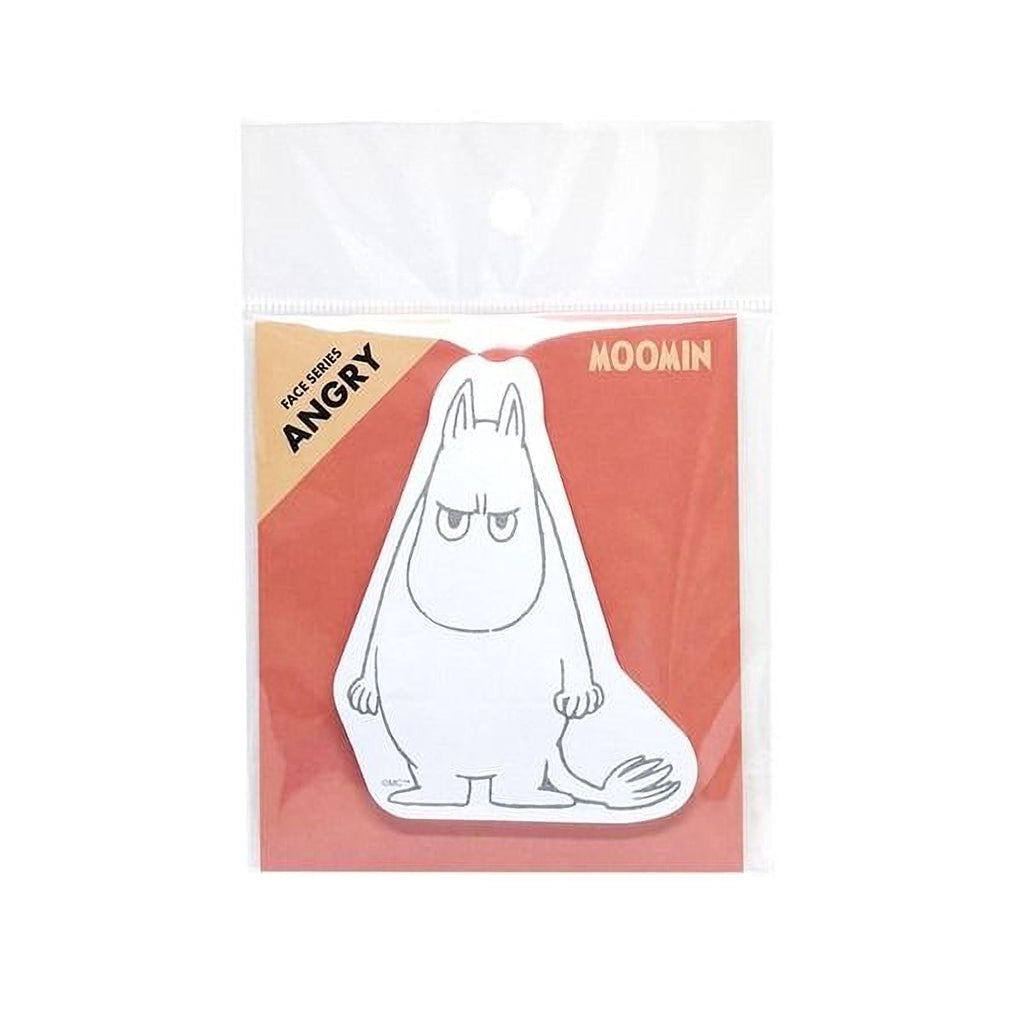 a cartoon character resembling a grumpy-looking creature, possibly a character from the Moomin series.