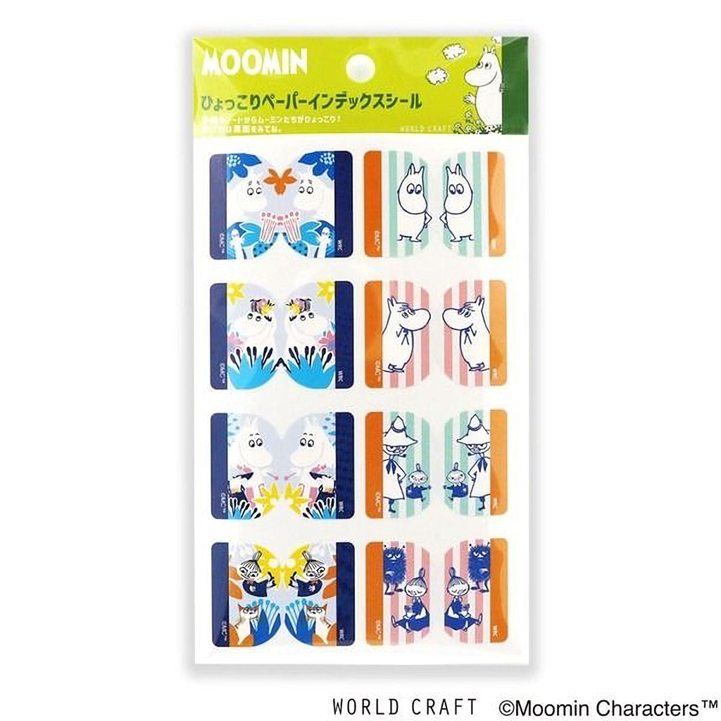 The image is a collection of stickers featuring various cartoon character designs, including Moomins.