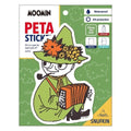 a sticker of a character wearing a green outfit and hat, playing an accordion.