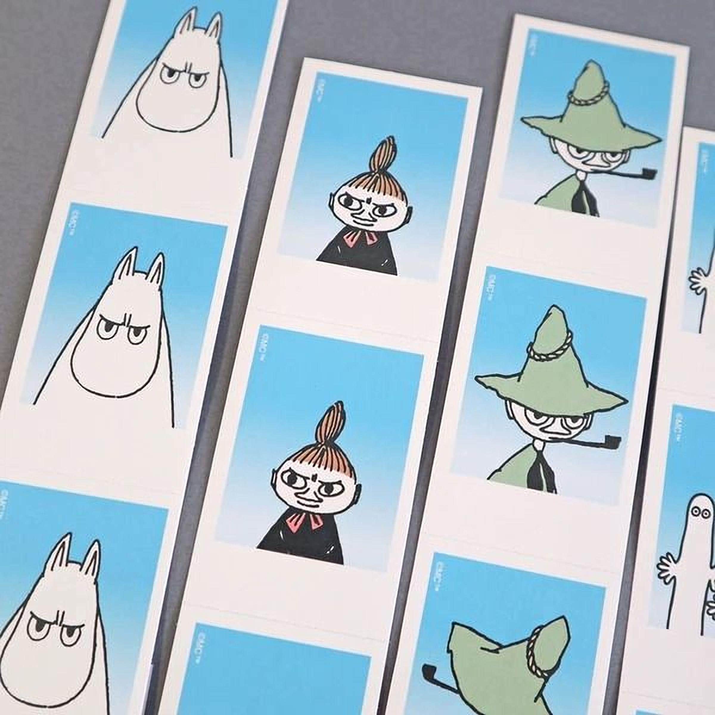 a collection of cartoon character illustrations, including a character with a green hat and another character with a white hat. The illustrations are arranged in a grid-like pattern, with each character depicted in a different pose or action.