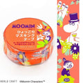 a circular orange object with Japanese text and illustrations, along with a colorful, whimsical design.