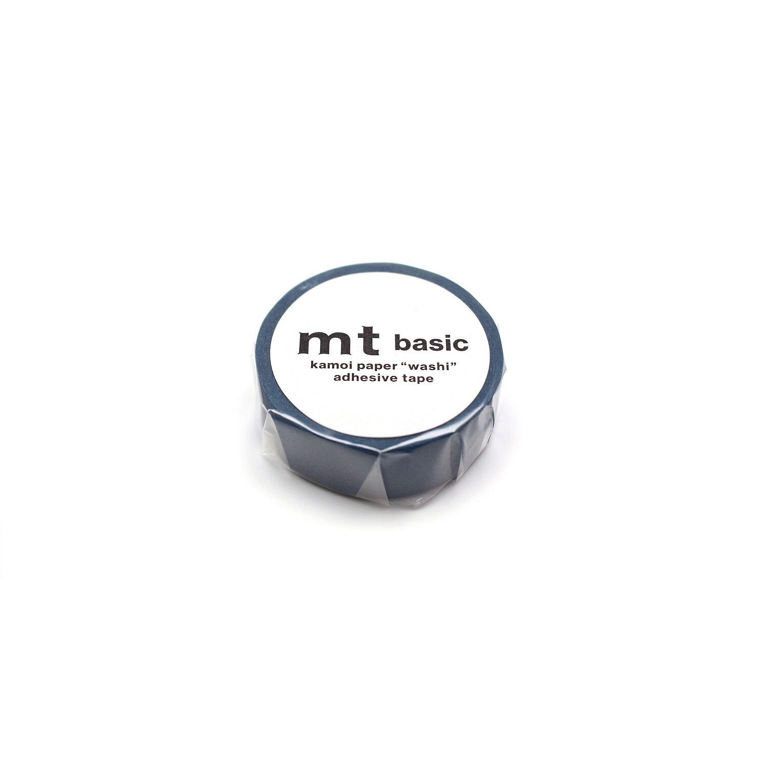A roll of black kamol paper washi adhesive tape.