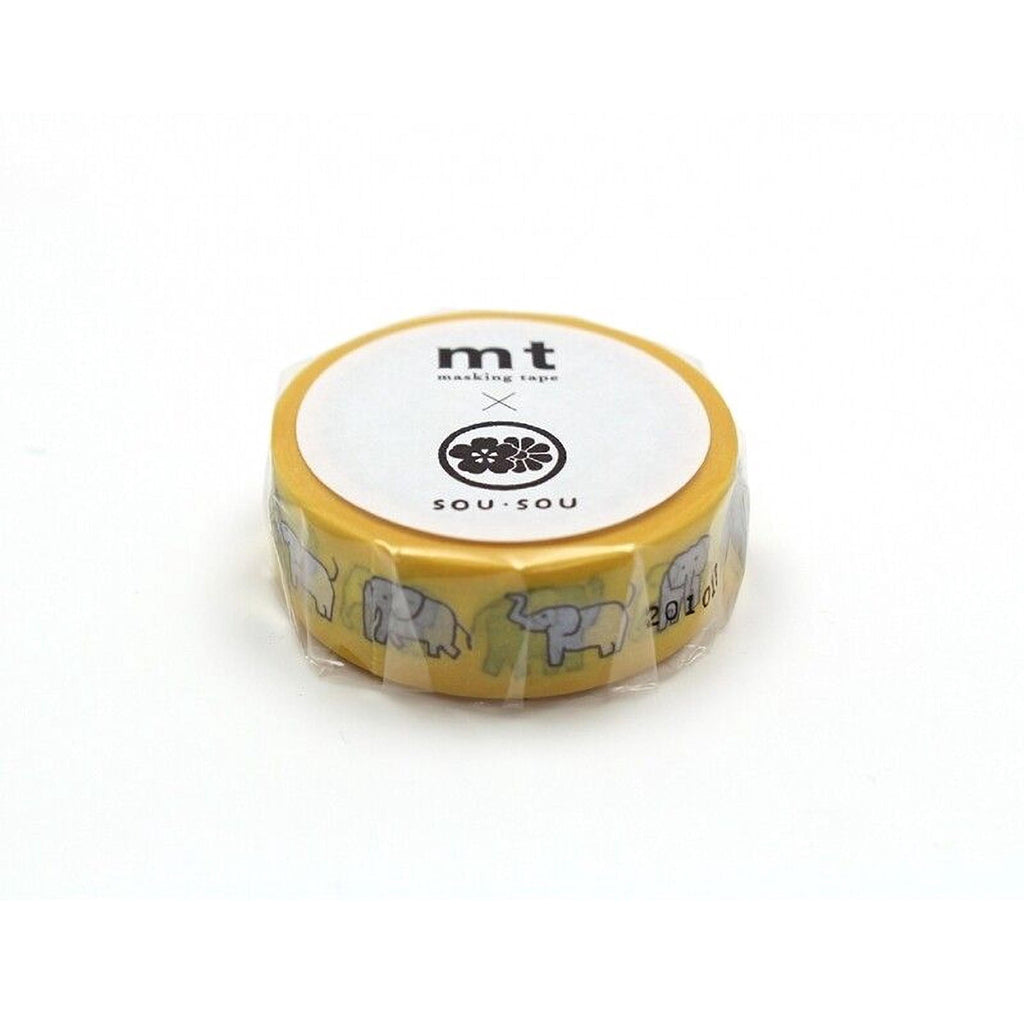 A yellow and white round object with a label that reads "mt" and "SOU-SOU".