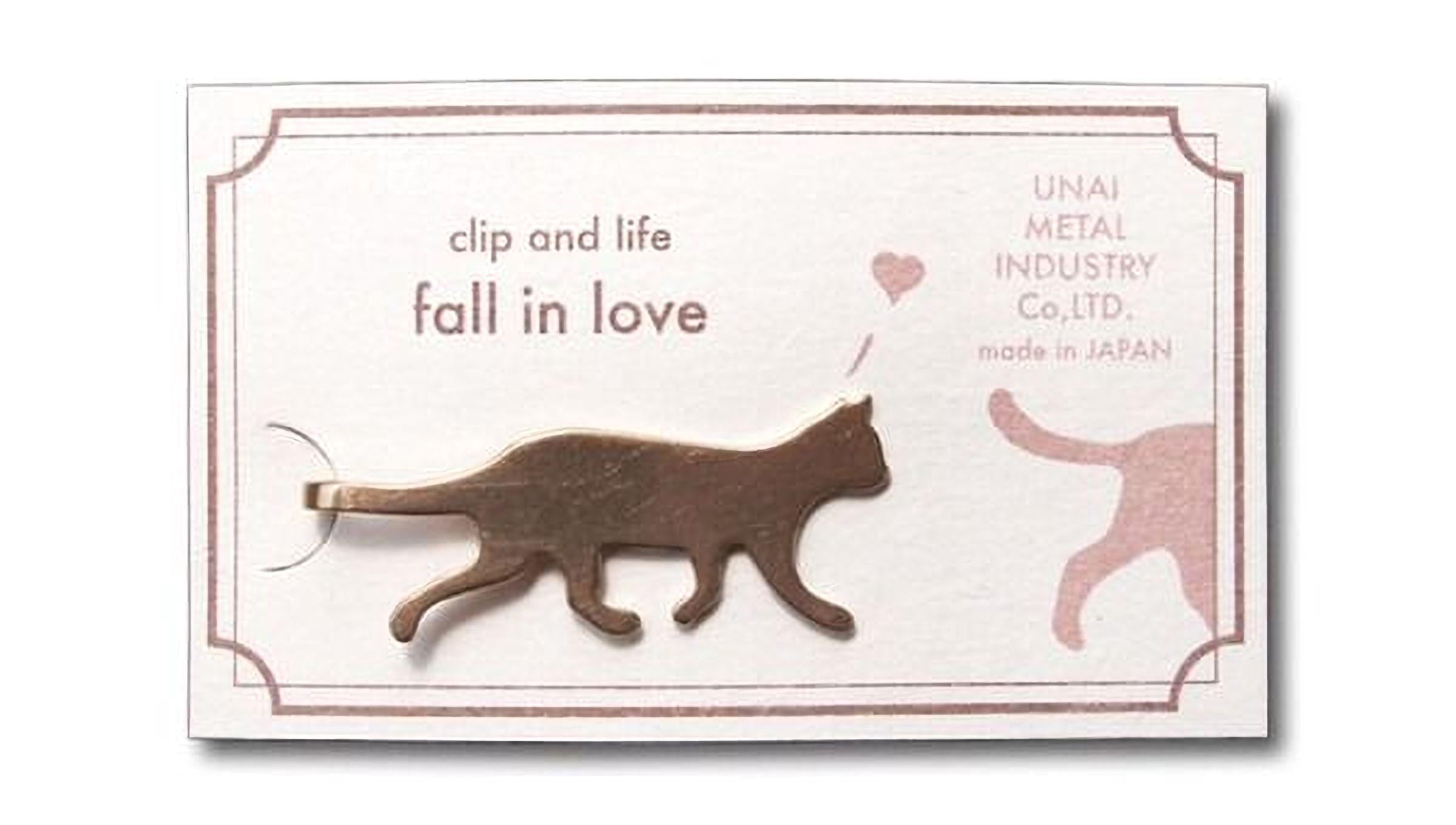 a cat clip with the text "fall in love" written on it.