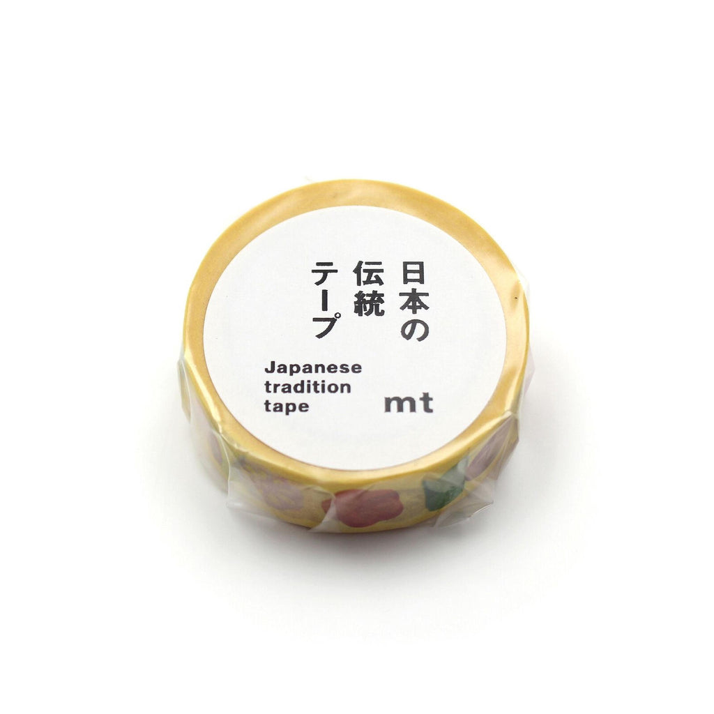 A roll of Japanese tradition tape with a label that includes text in Japanese and English.