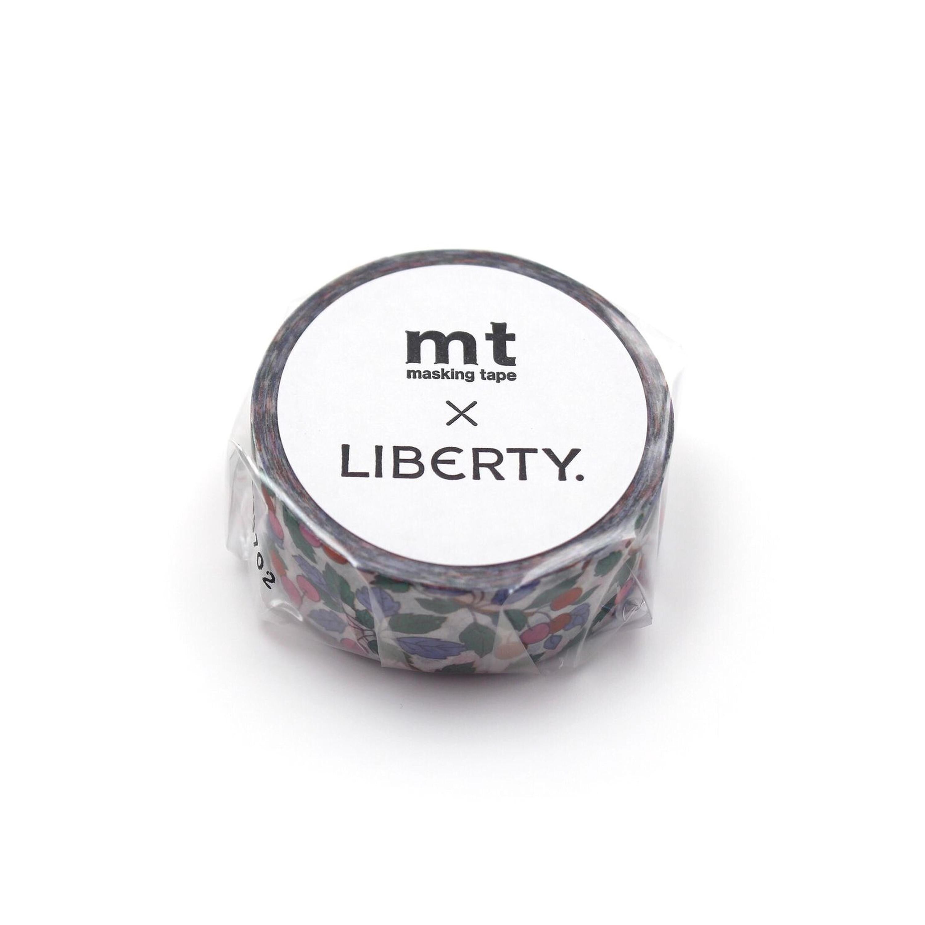 A roll of masking tape with the word "Liberty" printed on it.