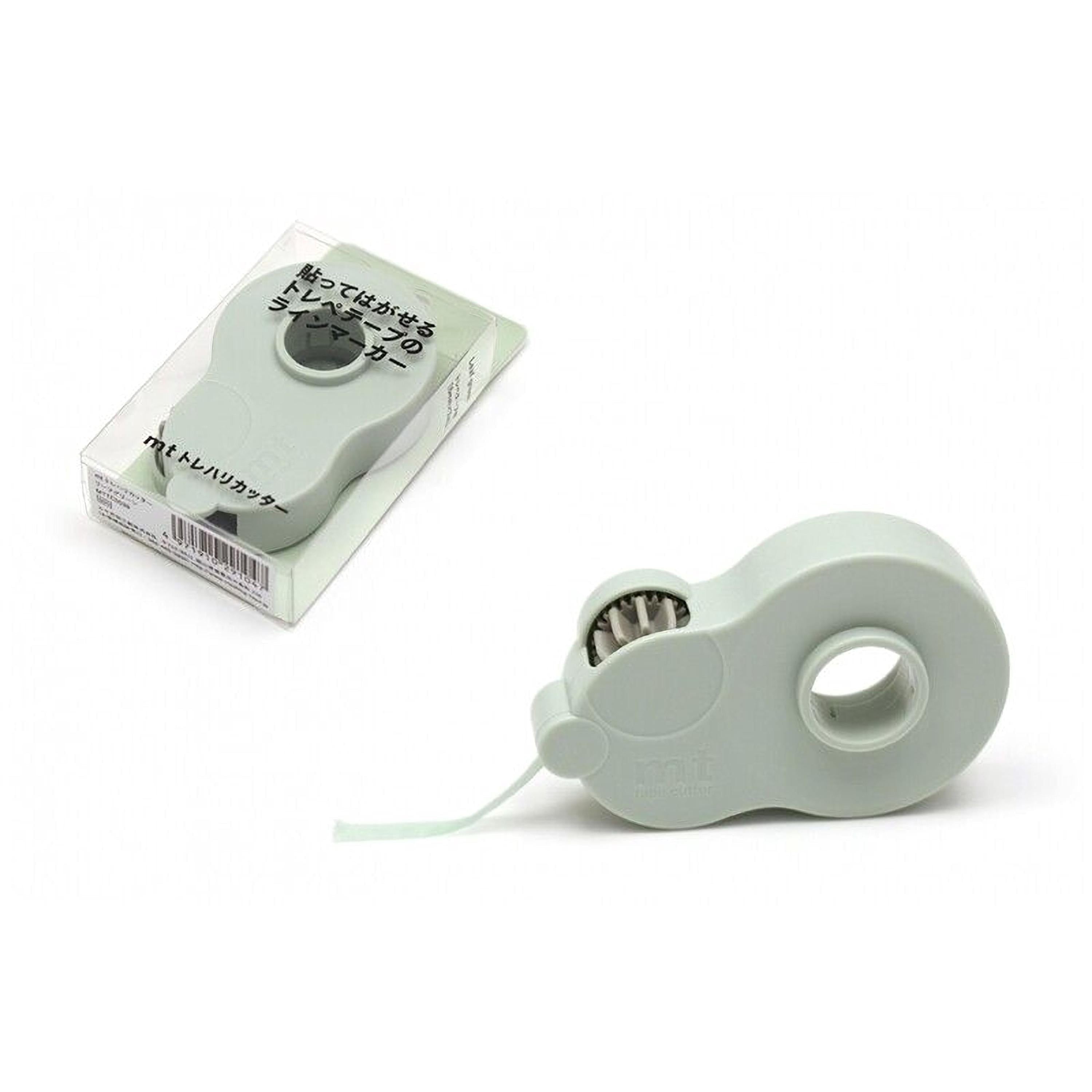 a grey push button hole puncher and its packaging, both placed on a white background.