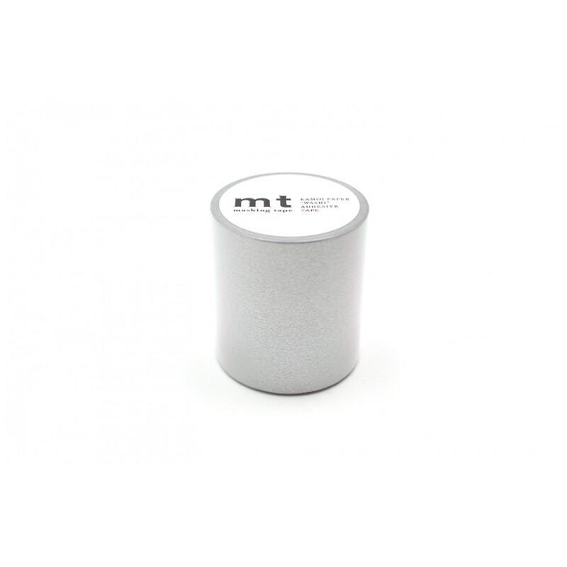A cylindrical object with a white label on it, placed against a white background.