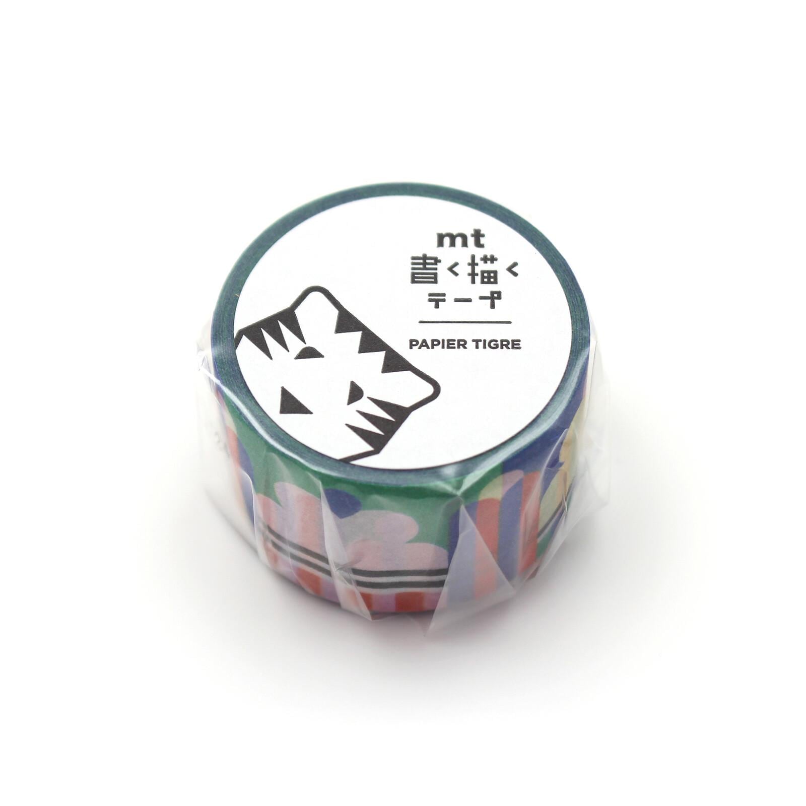 A round object with a label that includes text and a graphic of a tiger.