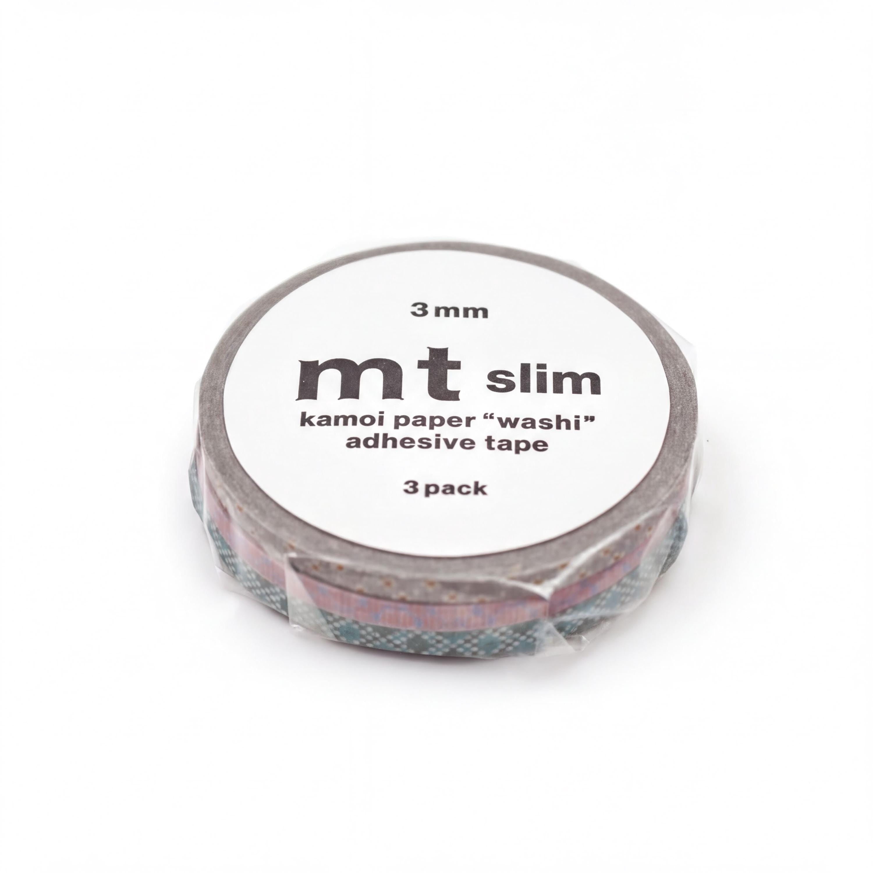 A package of 3-millimeter kamoi paper "washi" adhesive tape.
