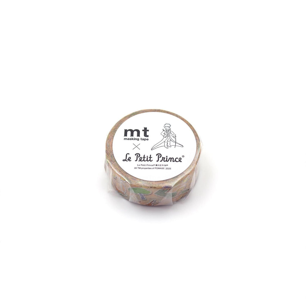 A round object with text and an illustration on it, sitting on a white background.
