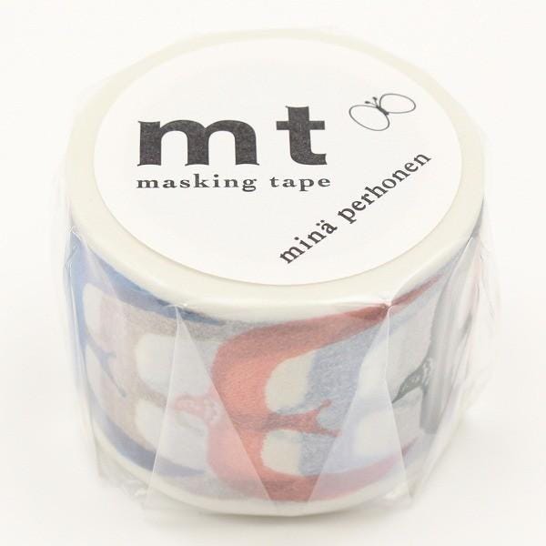 A cylindrical container with a label that reads "mt masking tape mina perhoenen".