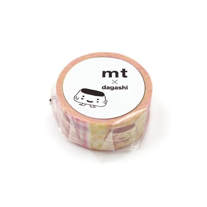A roll of tape with a cartoon character on it, labeled as "mt x dagashi".