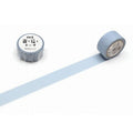 two rolls of light blue tape on a white background.