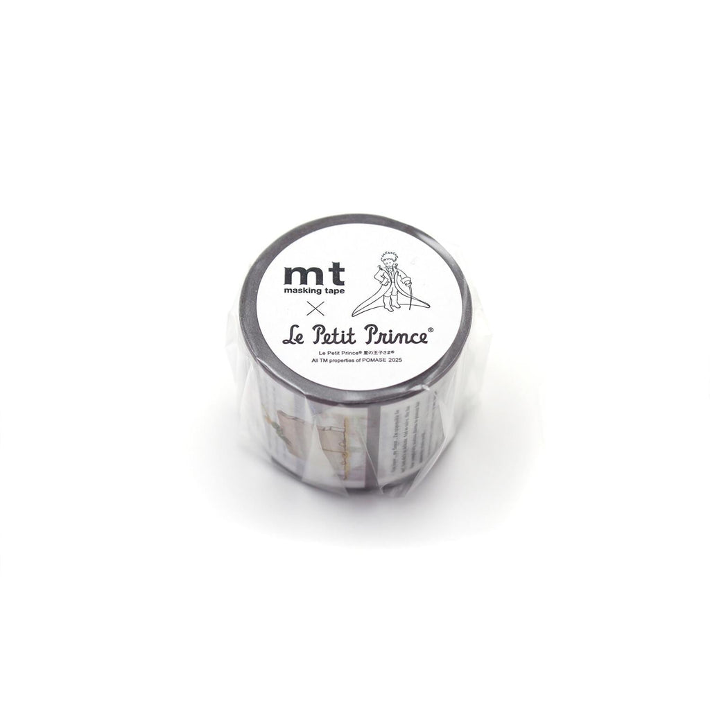 A roll of masking tape with a label that reads "Le Petit Prince" and "mt masking tape".