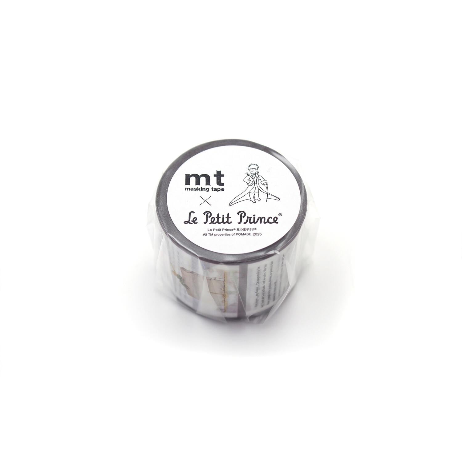 A roll of masking tape with a label that reads "Le Petit Prince" and "mt masking tape".