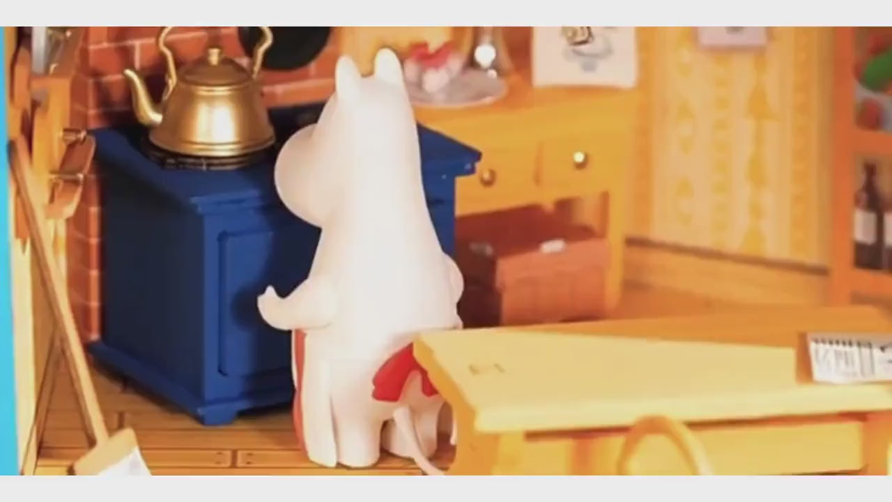 Moomin x Rolife Miniature Dollhouse Kit, 3D Wooden Puzzle, Moominhouse