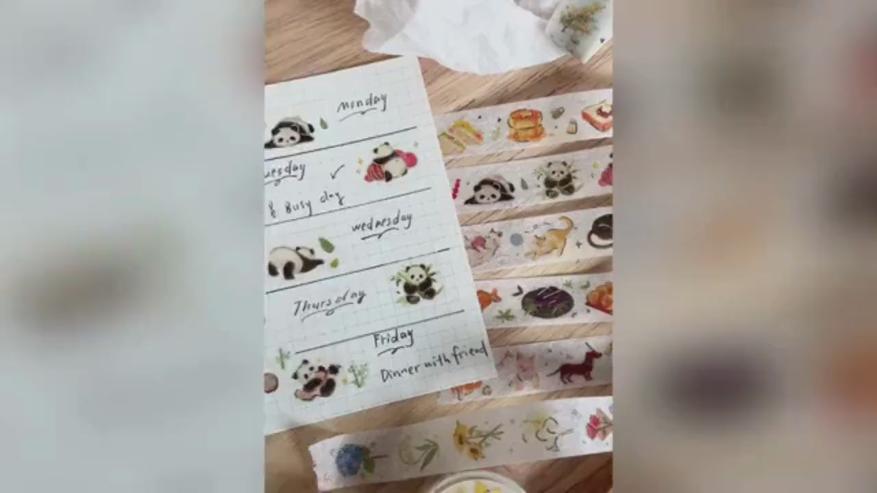 Foil-Pressed Masking Washi Tape 15mm, IPPAI by BGM
